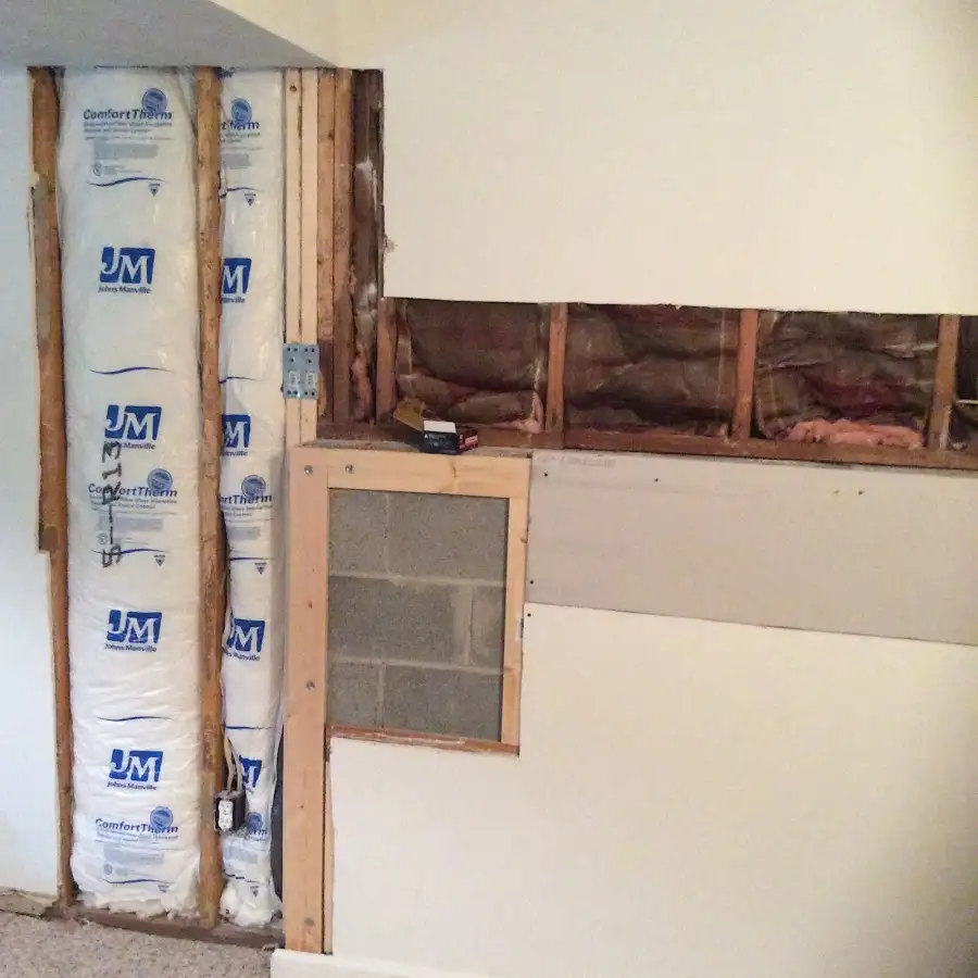 Wall insulation replacement during Contents Cleaning & Restoration in Villa Park
